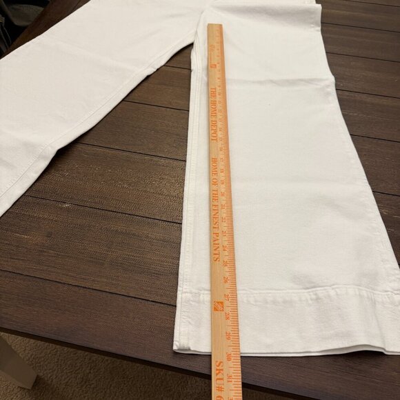 J. Crew Wide-leg denim trouser in white Size 32 - Picture 11 of 16